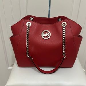 Red Michael Kors Purse
